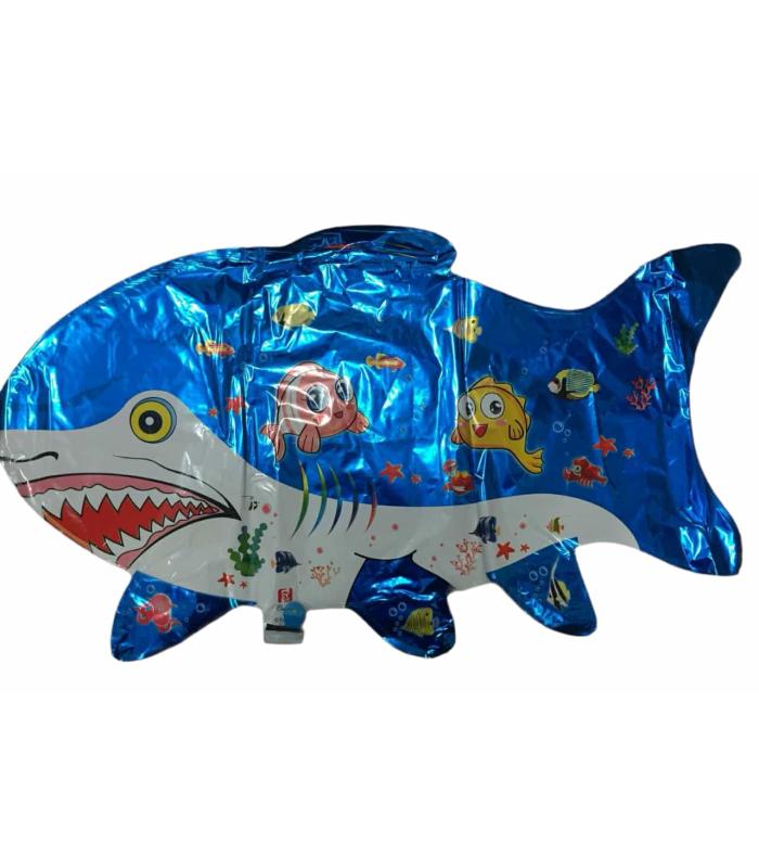 2022 Toptan büyük folyo balon köpek balığı mavi